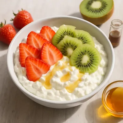 Quark mit frischen Früchten