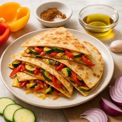 Mexikanische Quesadillas mit Gemüse