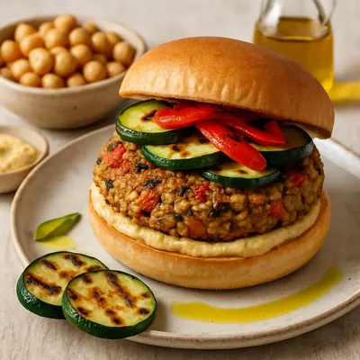 Mediterraner Gemüseburger