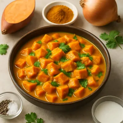 Süßkartoffel-Curry