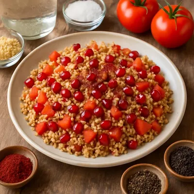Bulgursalat mit Granatapfel