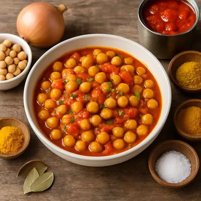 Indisches Kichererbsencurry