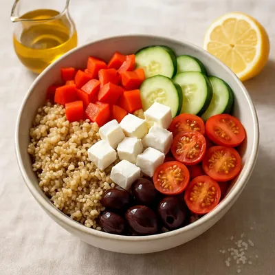 Mediterrane Quinoa-Bowl