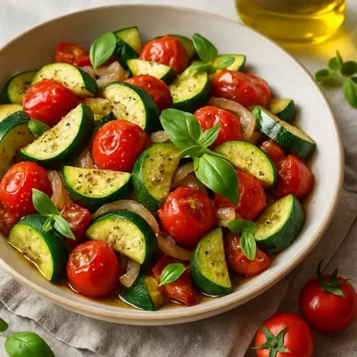 Mediterrane Zucchinipfanne