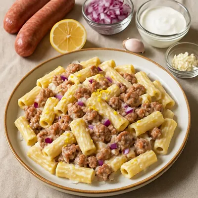 Zitronige Salsiccia Pasta