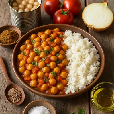 Indisches Kichererbsencurry