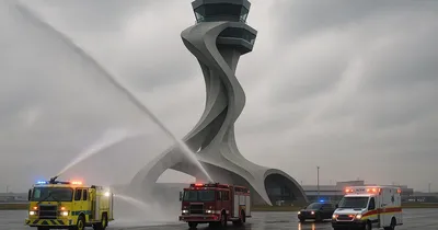Flughafen München: Flugbetrieb nach Feuer im Tower eingestellt