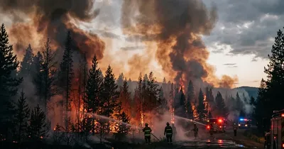 Feuerwehr im Dauereinsatz: Waldbrände und Großbrände fordern Einsatzkräfte