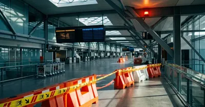 Terminal 1 des Berliner Flughafens BER wegen Gefahrgut-Alarm geräumt